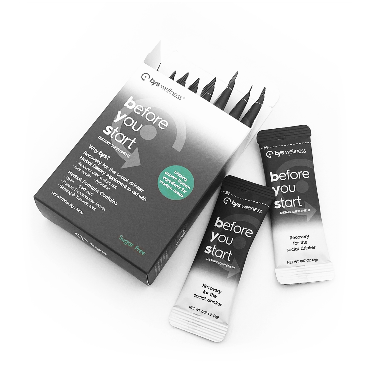 10 BYS sticks in a box BYS WELLNESS